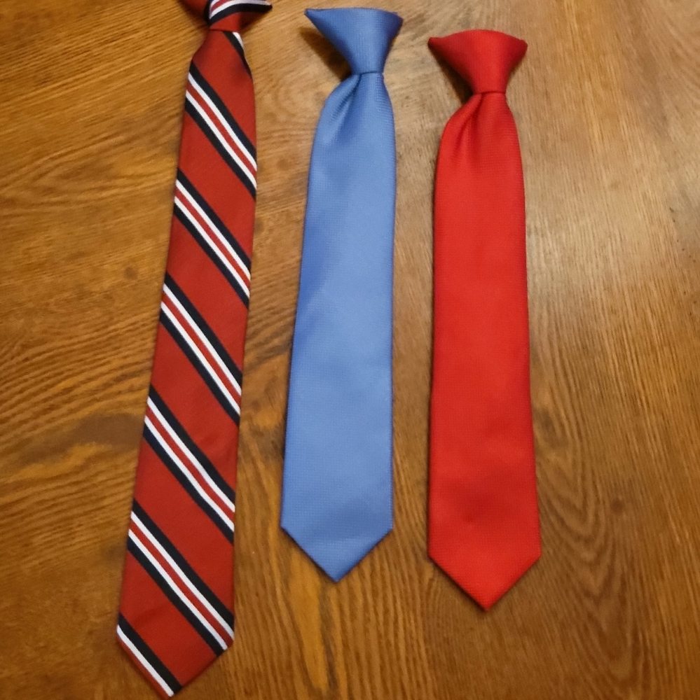 3 pc Chaps clip-on tie set